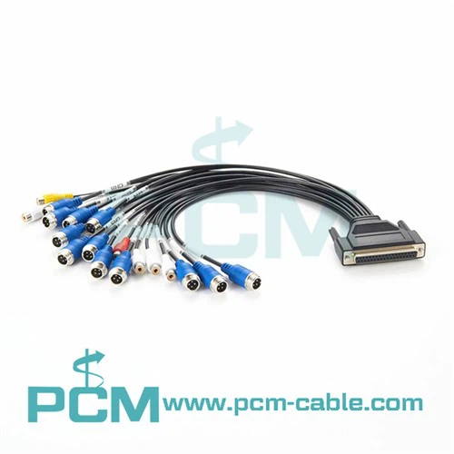 DB25 M12 4Pin Aviation Head va RCA kabeliga