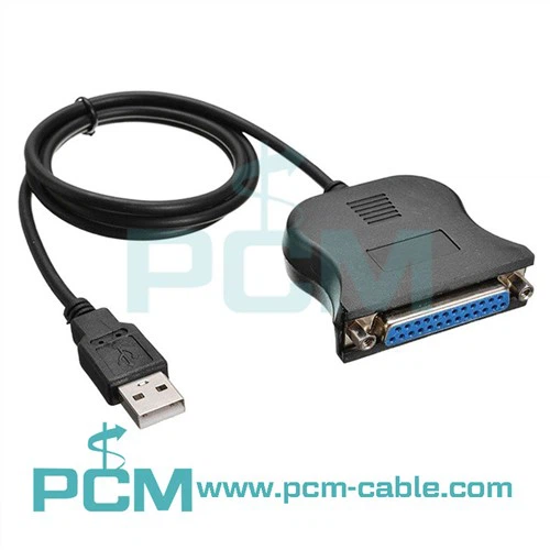 USB 25 pinli parallel printer kabeli