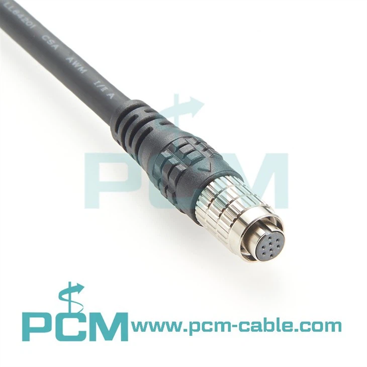 Hirose 8 Pin Female to Open End HR25-7TR-8S IO Power Cable Cable for FLIR Allied Vision Mako GigE CCD DAHENG Imaging Industry Machine Vision Camera