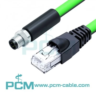 M8 erkakdan RJ45 erkak Profinet kabeliga